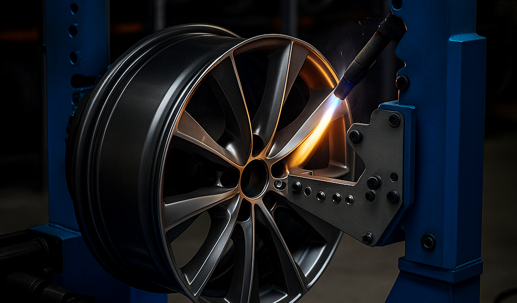 Mobile alloy wheel repair